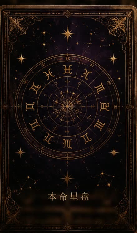 本命星盘卡片——占星轮盘